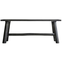 Alberta Rustic Grey Hall Bench - Caspian House   Alberta Rustic Grey Hall Bench - Caspian House