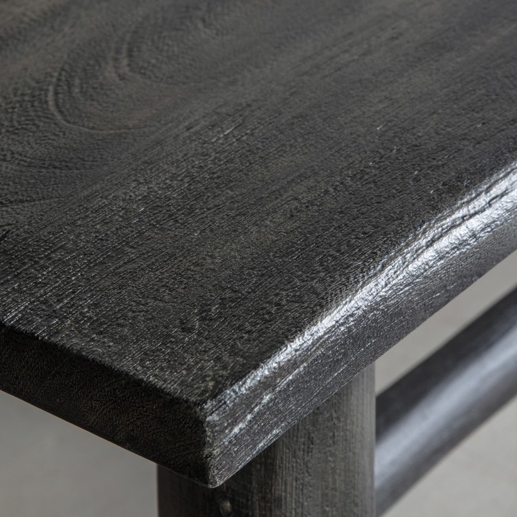 Alberta Rustic Grey Hall Bench - Caspian House  