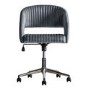 Murray Swivel Chair Charcoal Velvet - Caspian House