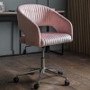Murray Swivel Chair Pink Velvet