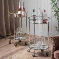 Ockendon Silver Drinks Trolley - Caspian House  