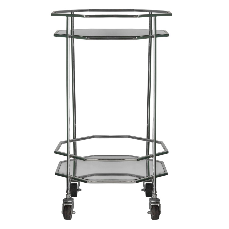 Ockendon Silver Drinks Trolley - Caspian House  