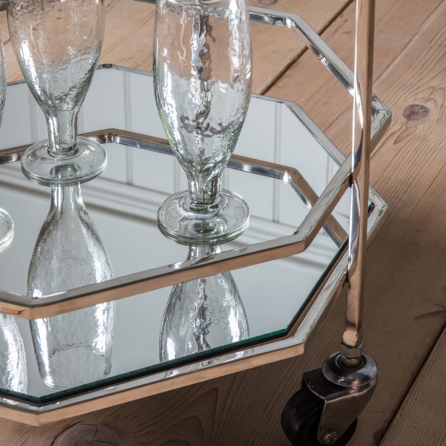 Ockendon Silver Drinks Trolley - Caspian House  