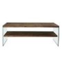Walnut and Glass TV Stand 