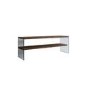Walnut and Glass TV Stand 