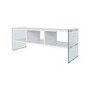 White and Glass TV Stand 
