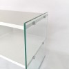 White and Glass TV Stand 
