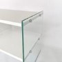 White and Glass TV Stand 