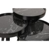 Black Marble Effect Nesting Side Tables - Alys