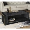 Bianco Marble Coffee Table with Gold Detailing 