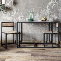 GRADE A1 - Stowaway Industrial 2 Seater Dining Set 