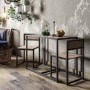 GRADE A1 - Stowaway Industrial 2 Seater Dining Set 