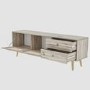 Patara TV Stand with Rattan Weave Doors