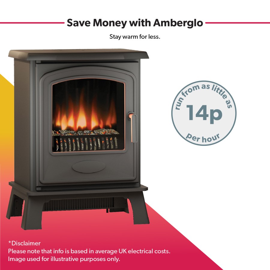 Black Electric Stove Fire - 2kw - Adam Broseley Hereford