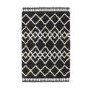 Ripley Morocco Charcoal Rug with White Geometric Patterns 120x170cm