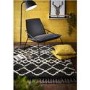 Ripley Morocco Charcoal Rug with White Geometric Patterns 120x170cm