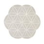 Bloom Silver Grey Wool Rug 160x160cm - Ripley