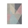 Ripley Trio Geometric Rug in Pink Blue &amp; Grey 120x170cm