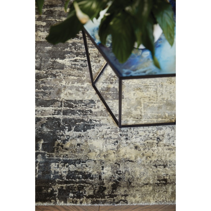 Ripley Elements Rug in Blue & Silver Tones 120x170cm
