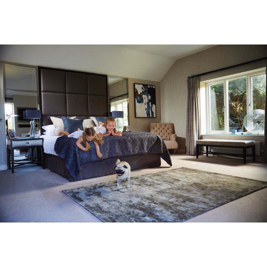 Ripley Elements Rug in Blue & Silver Tones 120x170cm