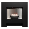 Adam Electric Fireplace Suite in Textured Black 36&quot; - Cubist