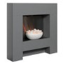 Adam Grey Freestanding Electric Fireplace Suite 36" - Cubist
