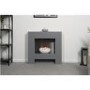 Adam Grey Freestanding Electric Fireplace Suite 36" - Cubist