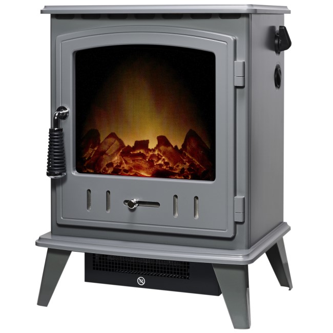 Adam Aviemore Grey Electric Stove Fire