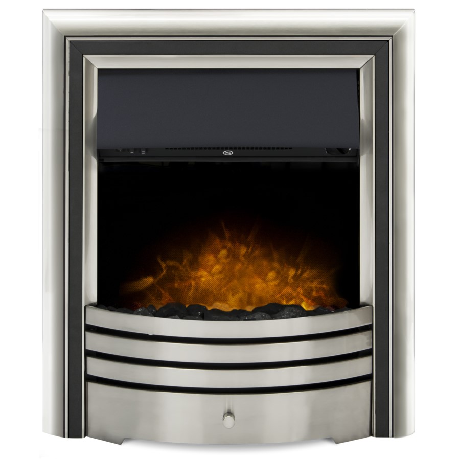 Adam Chrome Inset Electric Fire - Astralis