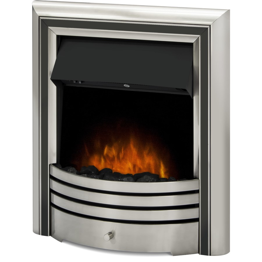 Adam Chrome Inset Electric Fire - Astralis