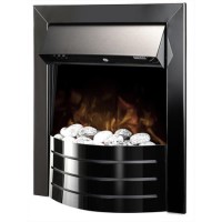 Chrome Inset Electric Fire - Adam