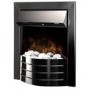 Chrome Inset Electric Fire - Adam