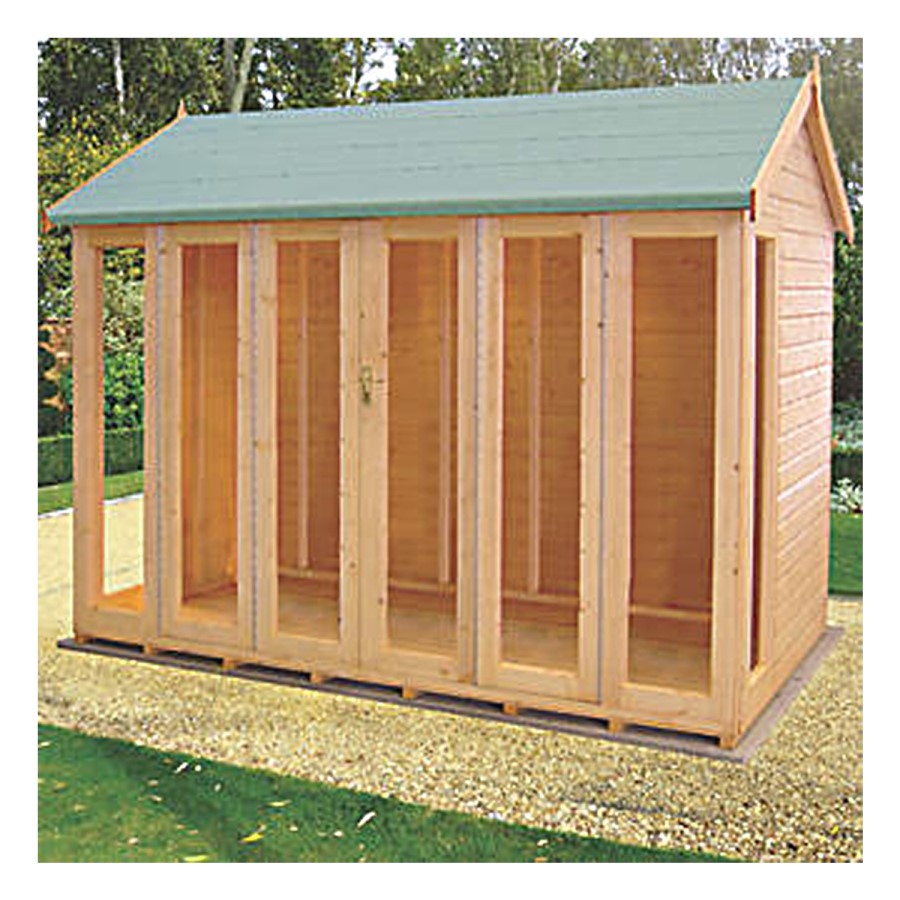 Shire Outdoor Garden Summerhouse with Sliding Doors - 10ft x 6ft