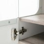 Chelsea White High Gloss & Oak Effect Low Display Unit