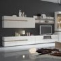 White High Gloss & Oak Effect Wide TV Unit - TV's up to 50" - Chelsea