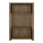 Havana 2 Door Display Cabinet in Black and Oak Effect