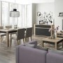 Havana 3 Door 3 Door Sideboard in Black and Oak Effect