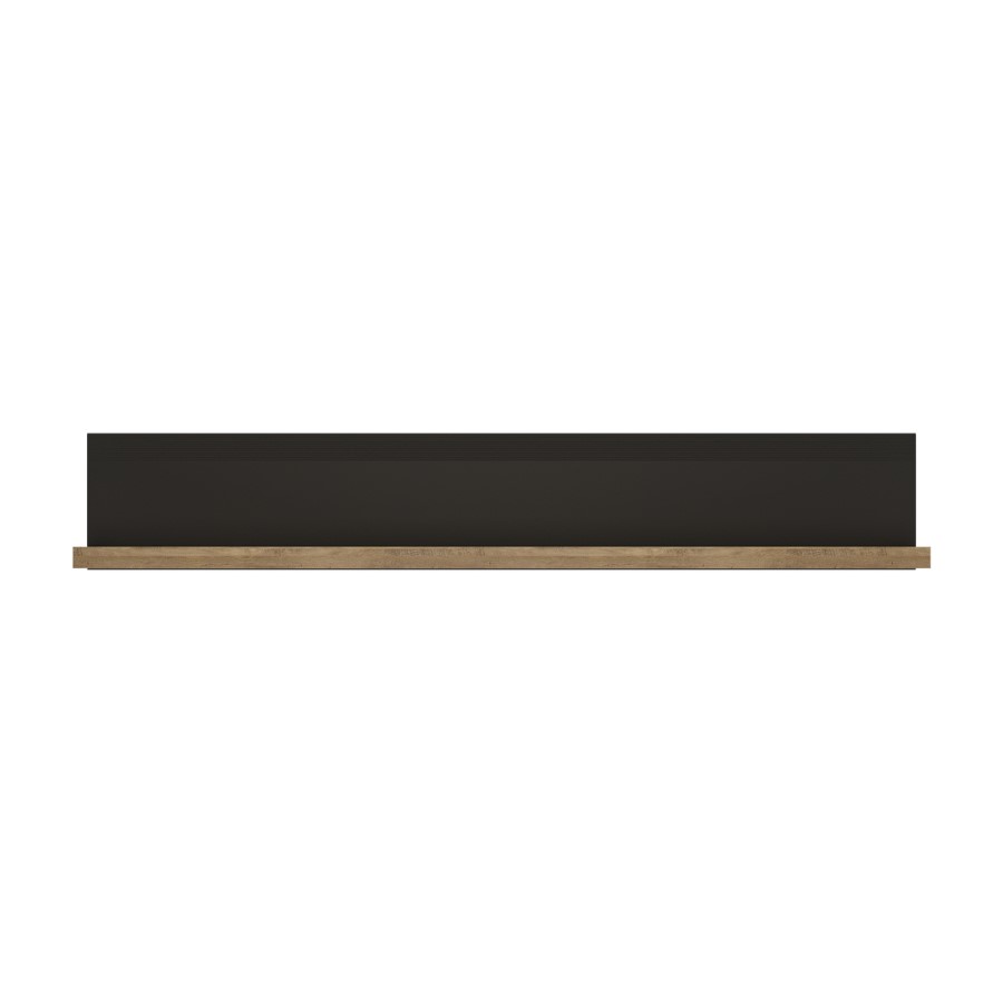 Havana Wall Shelf in Black and Oak Effect