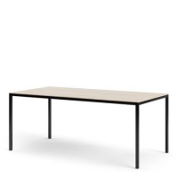 Family Dining Table - Black and Oak Effect