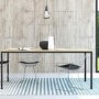 Family Dining Table - Black and Oak Effect