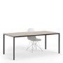 Family Dining Table - Black and Oak Effect