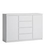 Matte White Sideboard with 2 Doors and 4 Drawers - Fribo