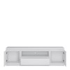 Matte White TV Unit with Storage - TV&#39;s up to 50&quot; - Fribo