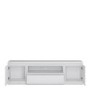 Matte White TV Unit with Storage - TV's up to 50" - Fribo