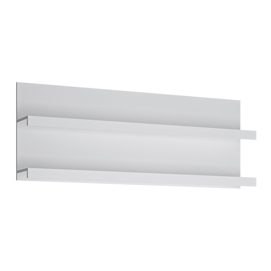 Matte White Wide Wall Shelf - Fribo