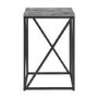 Modern Geometric Square Side Table in Concrete Effect