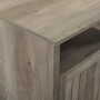 Grooved Door Side Table - Grey Wash