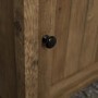 18" Grooved Door Side Table - Reclaimed Reclaimed Wood