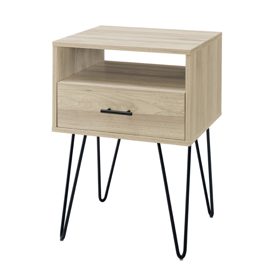 1 Drawer Hairpin Side Table