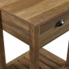 Country Single Drawer Side Table - Reclaimed Wood Effect